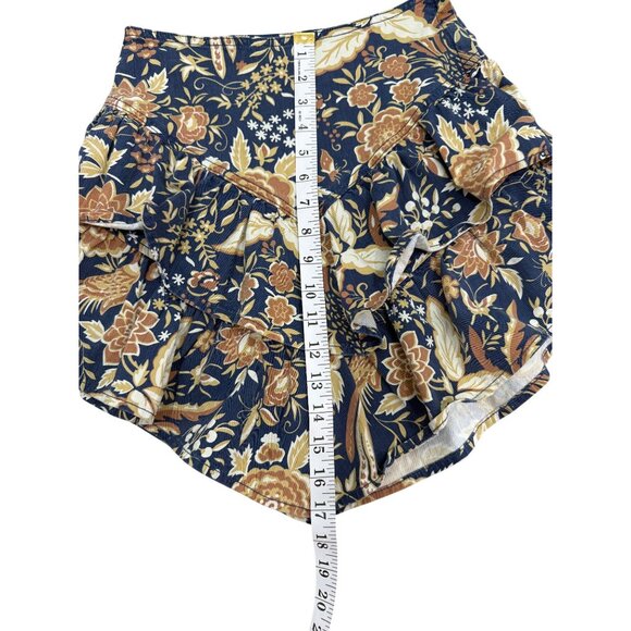 Mother The Ruffle Floral Print Mini Skirt Cotton Womens Size 25 - Picture 6 of 9